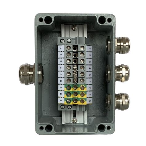 junction box with din rail terminals|6 way din rail enclosure.